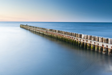 Fototapeta na wymiar beautiful view of Polish Baltic Sea