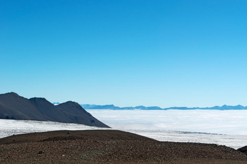 Iceland: escursione sullo Skaftafell il 19 agosto 2010. Il ghiacciaio Skaftafell è uno sperone della calotta di ghiaccio Vatnajokull, la più grande e più voluminosa calotta di ghiaccio in Islanda