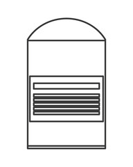 simple flat design cotton swab packet icon vector illustration