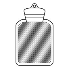 simple flat design hot water bottle icon vector illustration