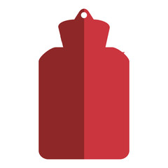 simple flat design hot water bottle icon vector illustration