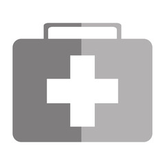 simple flat design first aid kit icon vector illustration