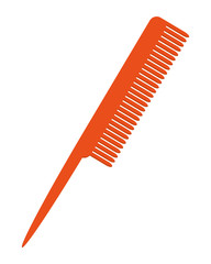 simple flat design hair comb icon vector illustration