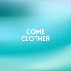 square blurred background - sunset colors With motivating quote