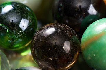 Marbles up close for a background