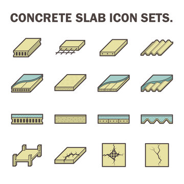 Concrete Slab Vector  Icon