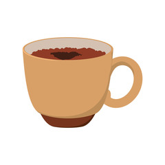 Drink concept represented by coffee mug icon. Isolated and flat illustration 