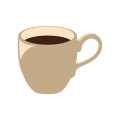 Drink concept represented by coffee mug icon. Isolated and flat illustration 