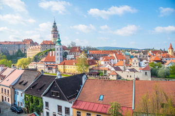 Fototapeta premium View of Cesky Krumlov valley - Czech Republic