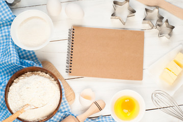 Baking ingredients.
