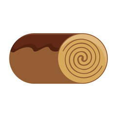 canela roll bakey product icon Isolated vector illustration
