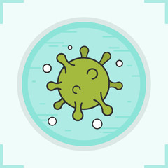 Virus color icon
