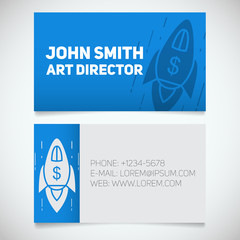 Business card print template
