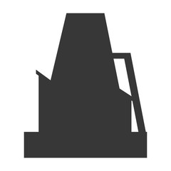 Factory industry industrial icon Isolated vector illustration