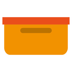 container box flat icon Isolated vector illustration