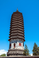 Buddihist pagoda of Dipamkara Buddha relics over 1,400 years history in Tongzhou district, Beijing - 115392670