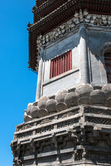 Buddihist pagoda of Dipamkara Buddha relics over 1,400 years history in Tongzhou district, Beijing - 115392841