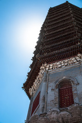 Buddihist pagoda of Dipamkara Buddha relics over 1,400 years history in Tongzhou district, Beijing - 115392865