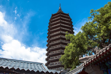 Buddihist pagoda of Dipamkara Buddha relics over 1,400 years history in Tongzhou district, Beijing - 115392877