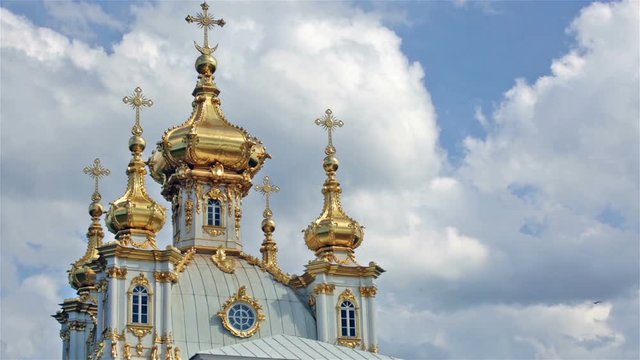 Church of the Holy apostles Peter and Paul in Peterhof, Russia
