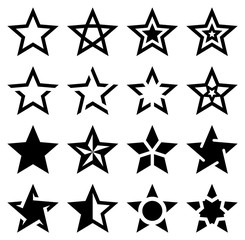 Star Shape Icons - Illustration