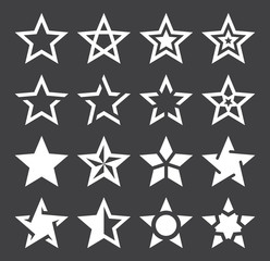 Star Shape Icons - Illustration