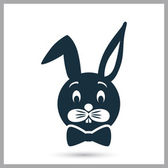Gift hare icon on the background