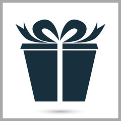Gift icon on the background