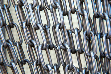 Chain heap - abstract metal background
