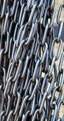 Chain heap - abstract metal background
