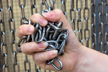 hand chained - 115395270