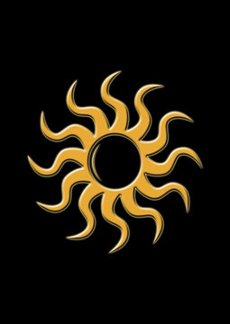symbole du soleil 