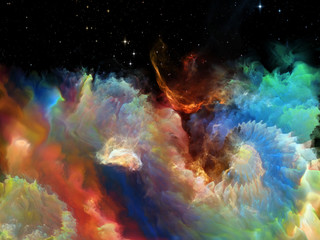Obraz na płótnie Canvas Virtual Space Nebula
