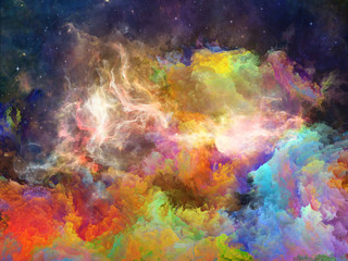 Naklejka na ściany i meble Evolving Space Nebula