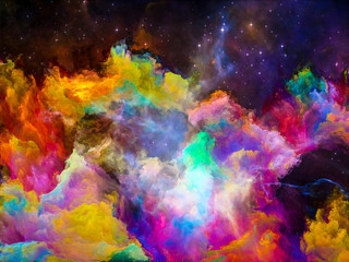 Unfolding of Space Nebula