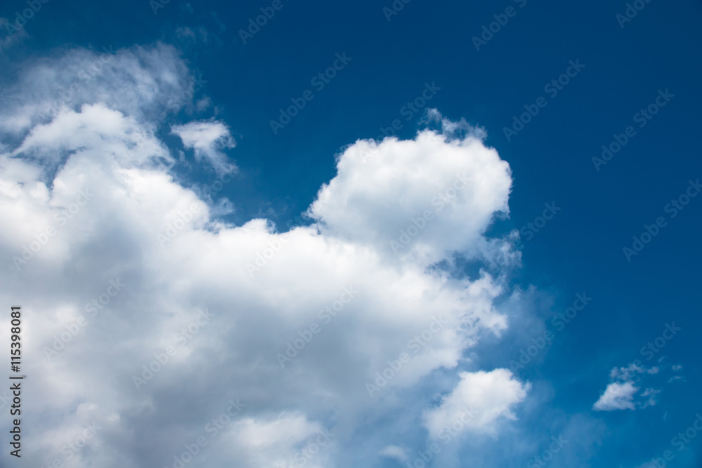 Wall mural abstract background with bokeh defocused beautiful flame clouds in the sky
