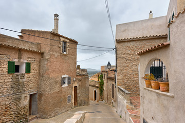 Medieval architecture of village Capdepera. Island Majorca, Spain.