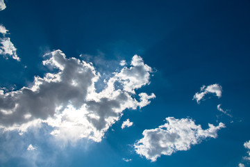 abstract background with bokeh defocused beautiful flame clouds in the sky