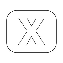 Fototapeta premium multiplication math financial icon isolated vector illustration