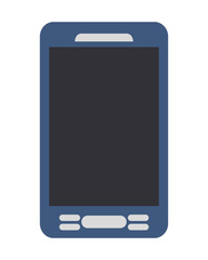 smartphone phone mobile flat icon isolated vector illustration