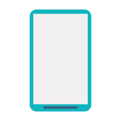 smartphone phone mobile flat icon isolated vector illustration