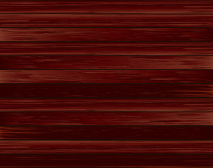 Wooden background texture of the dark wooden boards with space for text. Realistic vector illustration 