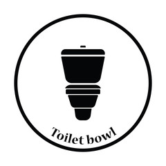 Toilet bowl icon