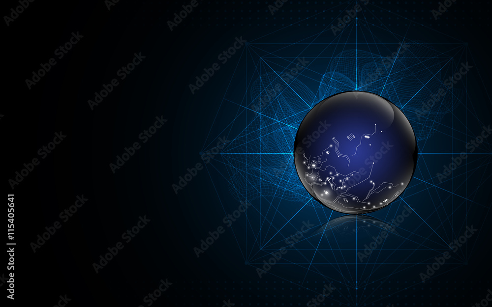 Poster abstract globe digital texture pattern technology innovation concept background