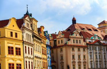 Obraz premium Traditional architecture in Old Town square, Prague, Czech Republic