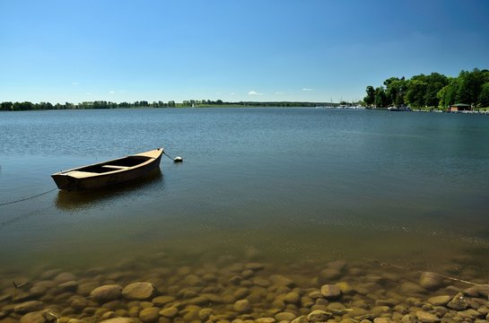 landscape of mazurian lake