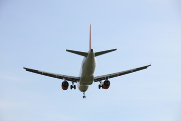 Plane approaching runway