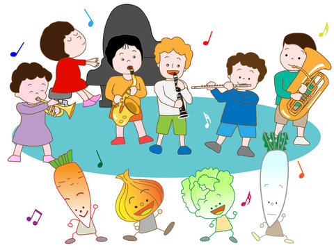 子供と野菜のコンサート