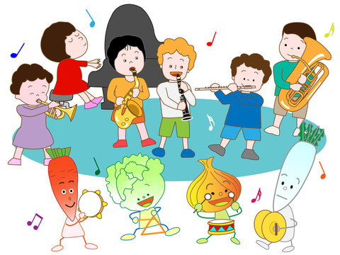 子供と野菜のコンサート