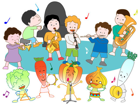 子供と野菜のコンサート